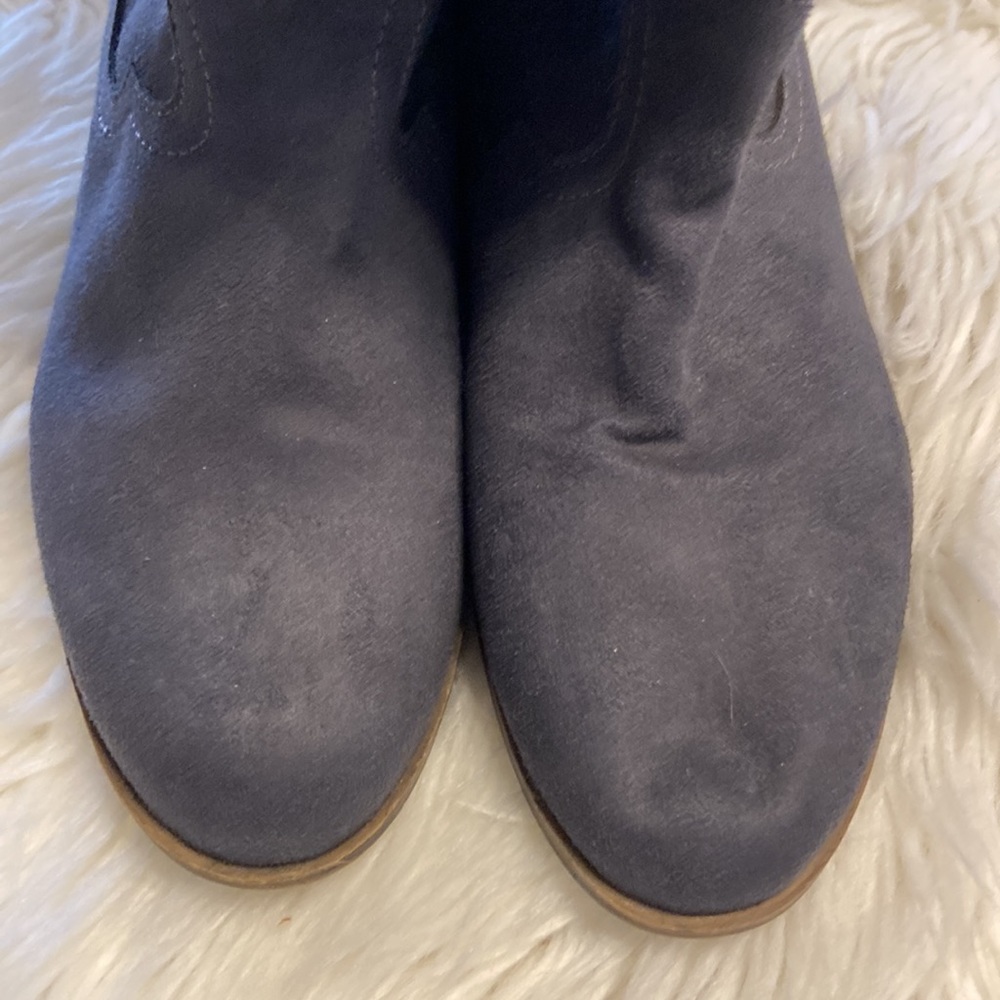 Boots long 16” color bluish/gray excellent condition see pictures size 8.5 - Picture 4 of 12